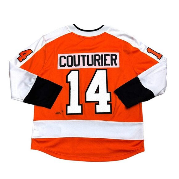PHILADELPHIA FLYERS Sean Couturier Fanatics NHL Hockey Jersey Mens Large - Picture 2 of 8